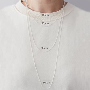 Anker kæde - Smuk kæde til Arne Jacobsen vedhæng i sølv, 80 cm